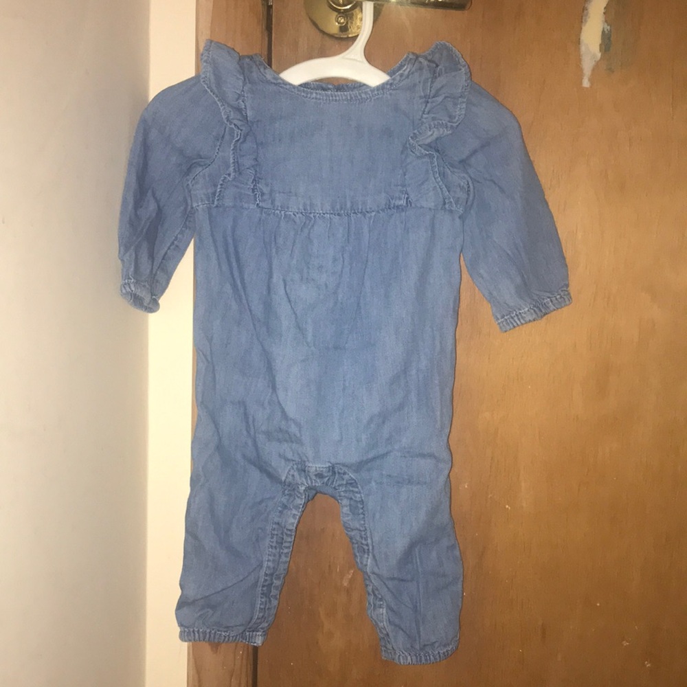 Baby gap chambray jumpsuit